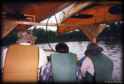 Canoes on the towboat.