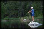 Fly fishing in Quetico