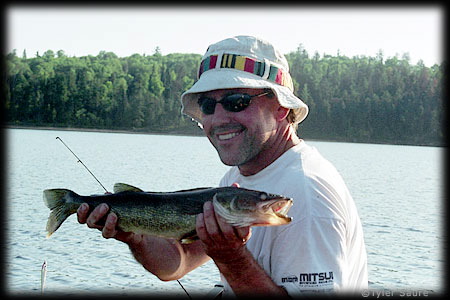 Robbie with his 24" Walleye