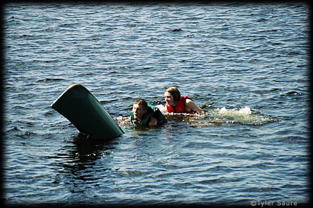 Another result of the intentional annual canoe flipping