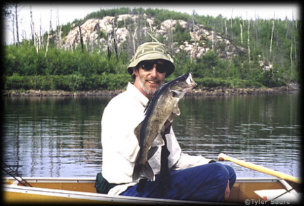 My 27" eye on our departure day out of Kawnipi Lake