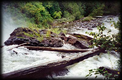 Below Silver Falls in Quetico