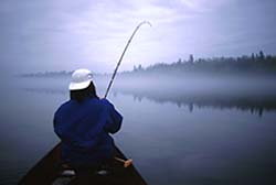 Fighting a Lake Trout