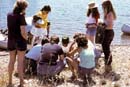Men don't need any directions! Only one canoe got lost, May 82