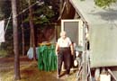 Dorothy Molter on Isle of Pines, 1974.