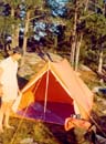 Our brand-new nylon tent in 1973.